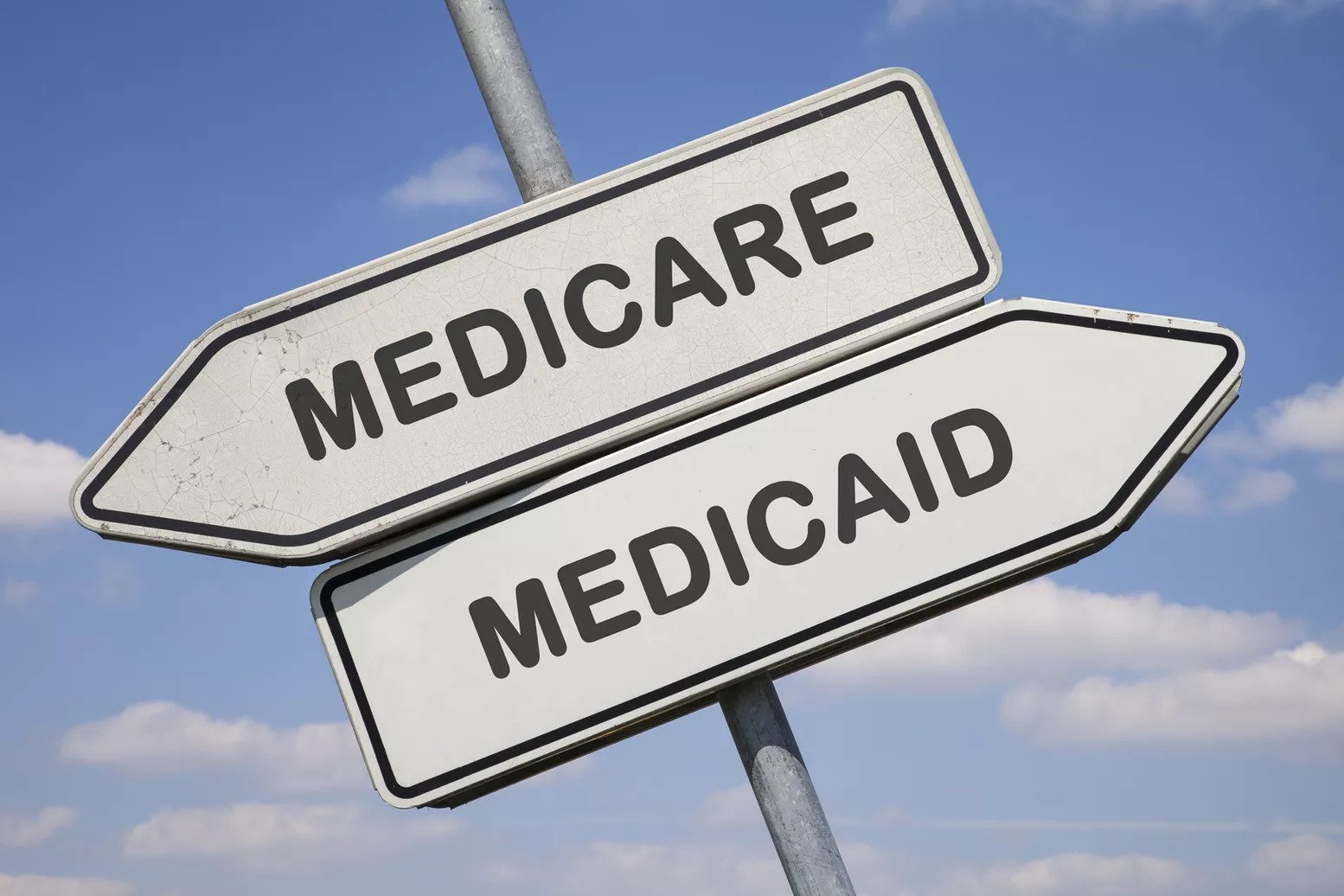 Image of signs that say Medicare and Medicaid