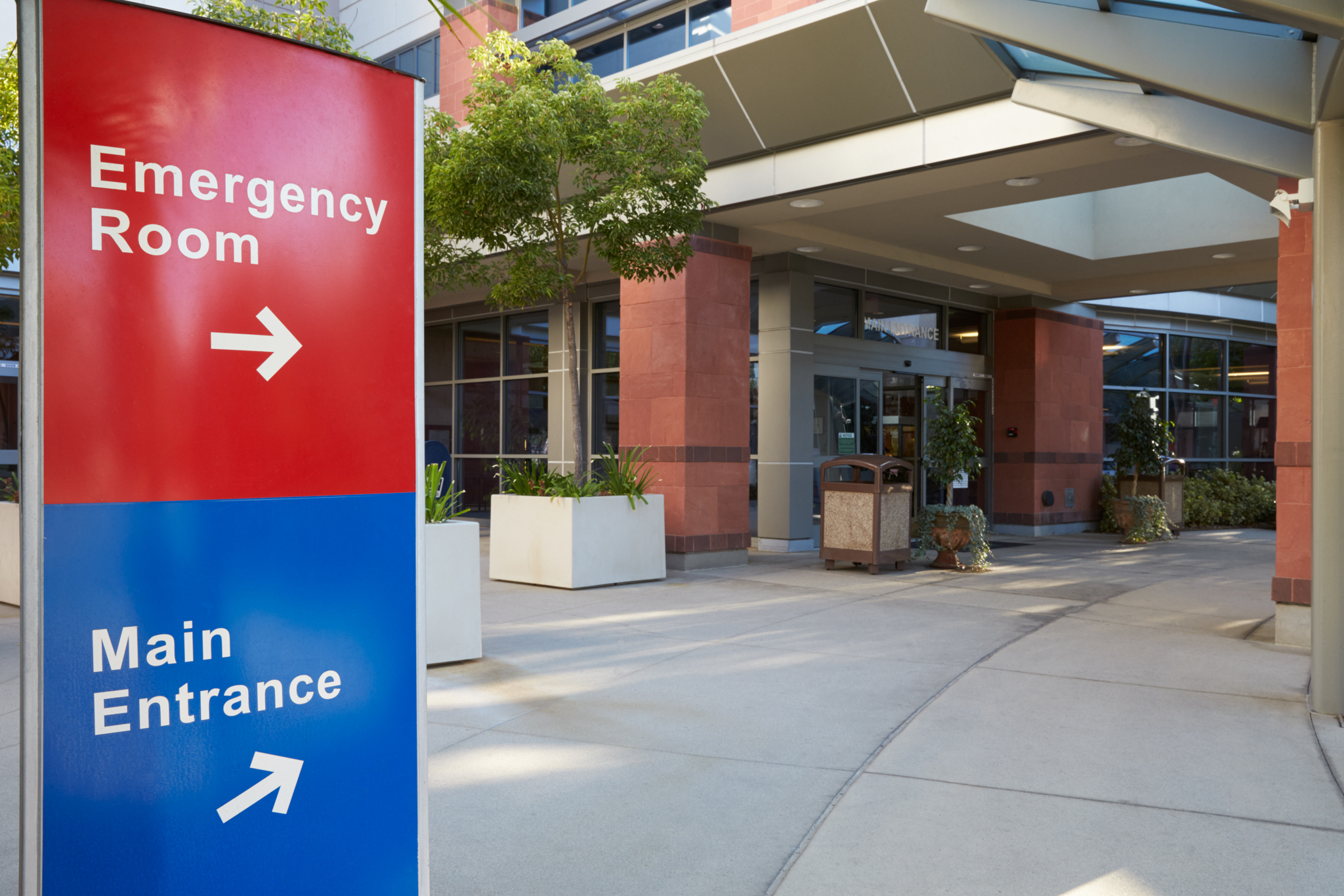 Emergency Room and Main Entrance to a hospital