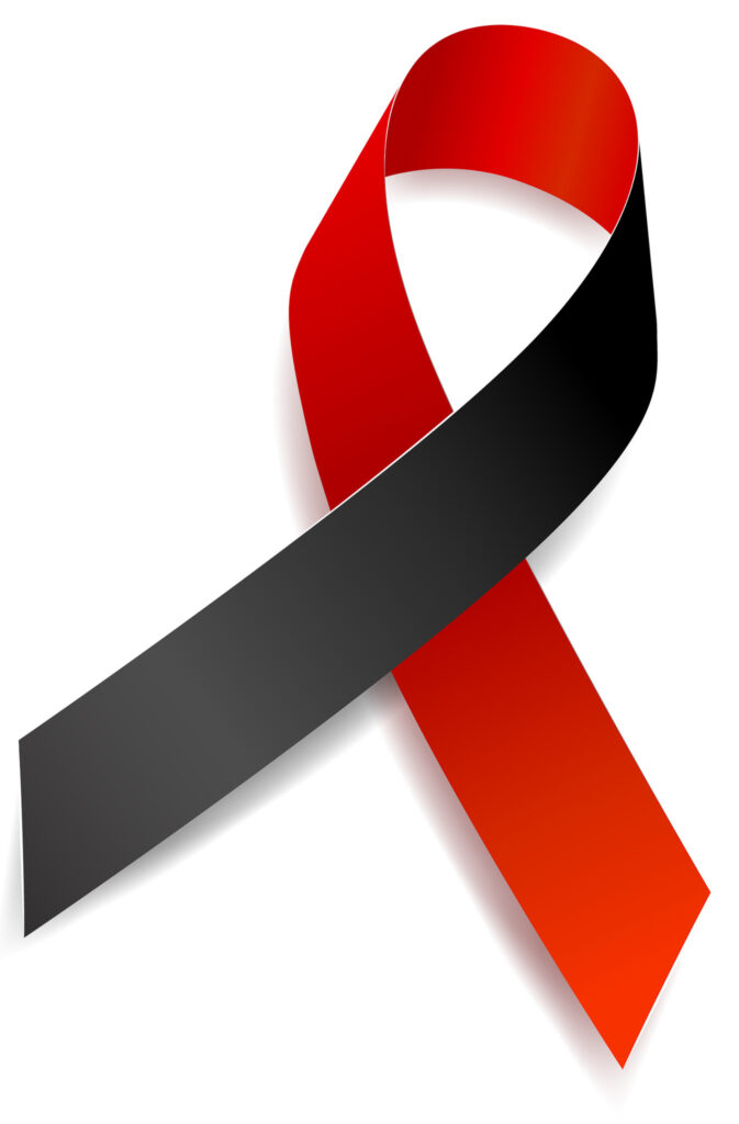 Set of tree ribbon awareness Blood cancer, Heart disease, Aids,
